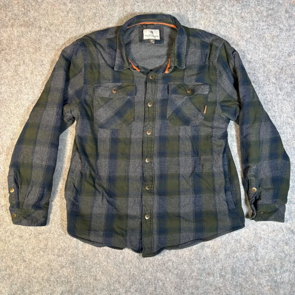 Legendary Whitetails Shirt Jacket Mens XL Shacket Plaid Thermal Lined Workwear